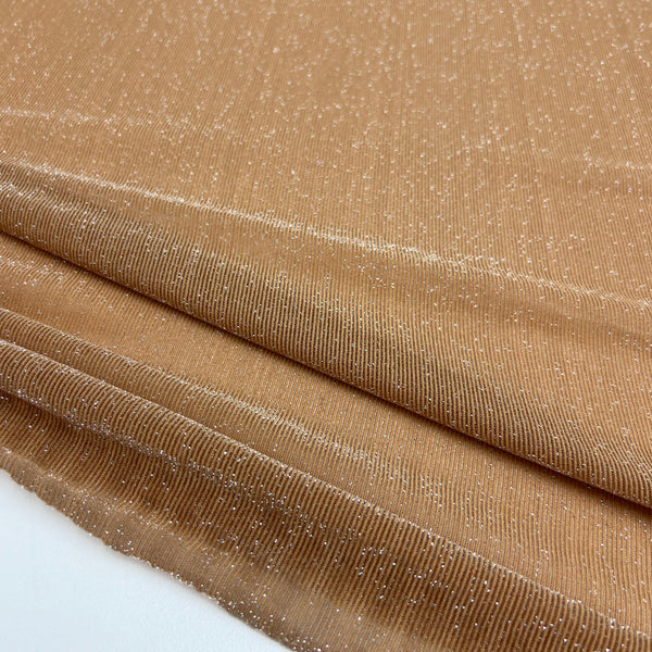 Tissu Tulle - Métallisé Ocre Doré, Cometa