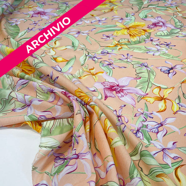 Archivio - Tissu Remisé Batiste, Coton - Floral, Mirto