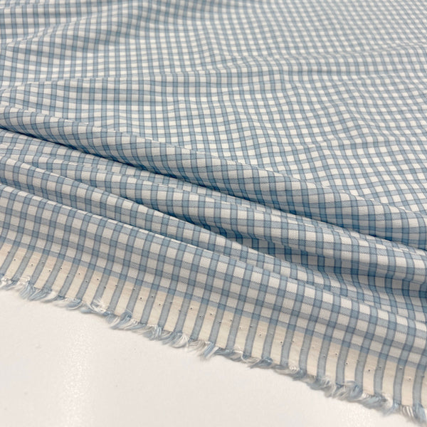 Tissu Coton Viscose, Stretch - Carreaux, Cesena