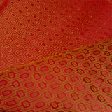 Doublure Jacquard, Cupro Viscose - Géométrique, Arancio