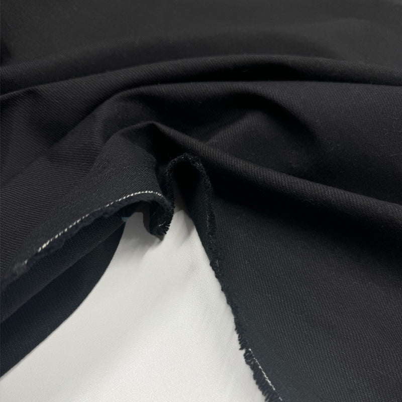 Tissu Denim, Coton - Noir, Cupo