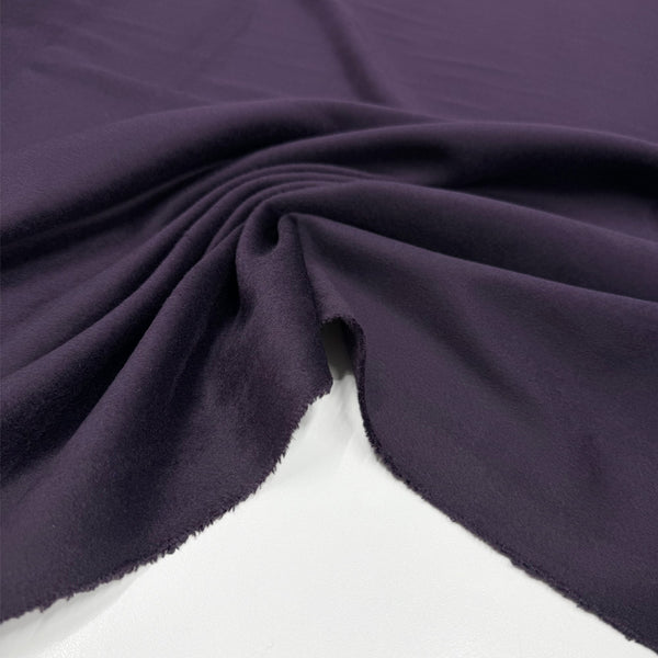 Tissu Manteau, Laine Cachemire - Aubergine, Scetro