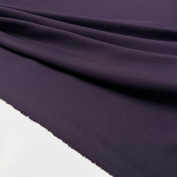 Tissu Manteau, Laine Cachemire - Aubergine, Scetro