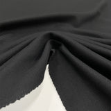 Tissu Manteau, Tricotine Laine - Noir, Ellera