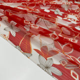 Tissu Mousseline Crinkle, Soie - Floral, Rosalinda