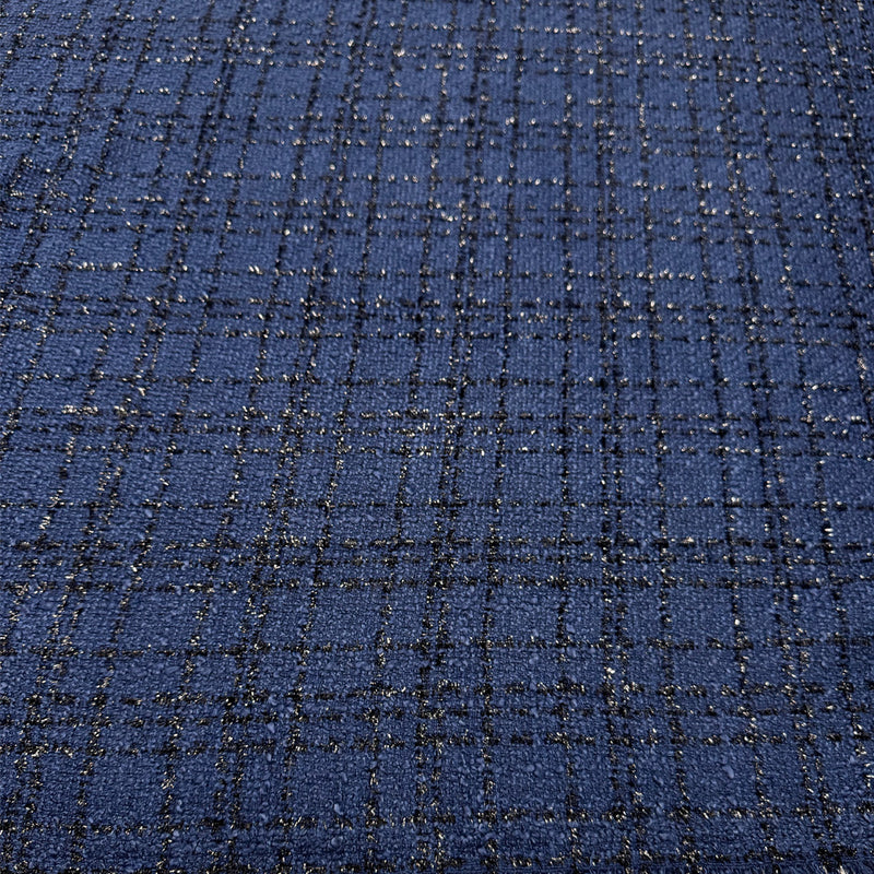 Tissu Tweed, Laine - Bleu, Bellino