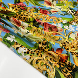 Tissu Sweat, Piqué Coton - Animalier Baroque, Donatella