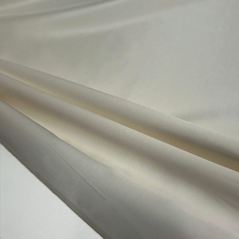 Tissu Satin, Coton Soie - Blanc naturel, Lunara