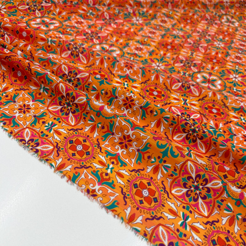 Tissu Satin, Polyester - Cachemire, Dhara