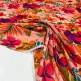 Tissu Crêpe, Rayonne - Floral Tropical, Esotico