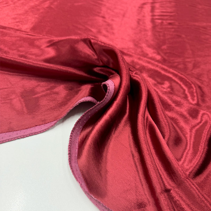 Tissu Velours, Soie - Rouge Andrinople, Vignarossa